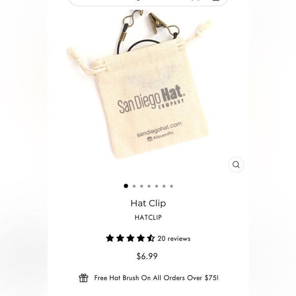 NWT - San Diego Hat Co - Black Women’s Beanie - Hat Clips to secure hat - Picture 5 of 12